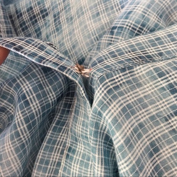 Holding Horses Small Blue Plaid Tie Dye Pop Over - Picture 4 of 9